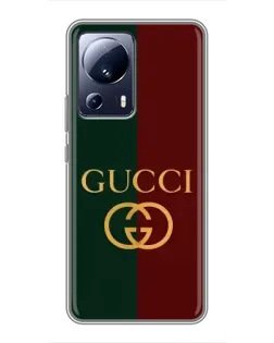 Чохол для Xiaomi 13 Lite з картинкою «Gucci — темно-зелений градієнт»