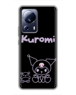 Чехол для Xiaomi 13 Lite с картинкой «Kuromi — черный минимализм» Чехол для Xiaomi 13 Lite с картинкой «Kuromi — черный минимализм»