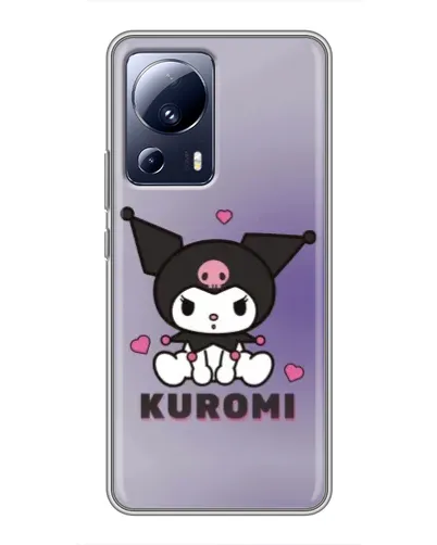 Чехол для Xiaomi 13 Lite с картинкой «Kuromi — фиолетовый арт»
