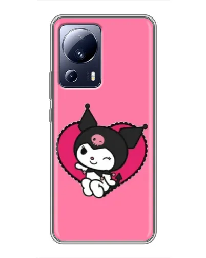 Чехол для Xiaomi 13 Lite с картинкой «Kuromi — любовь в сердце»