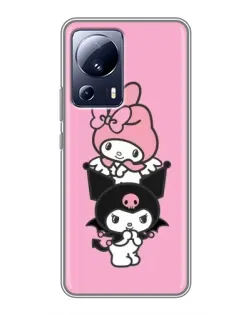 Чехол для Xiaomi 13 Lite с картинкой «My Melody и Kuromi» Чехол для Xiaomi 13 Lite с картинкой «My Melody и Kuromi»