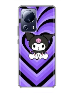 Чехол для Xiaomi 13 Lite с картинкой «Kuromi и фиолетовые сердца» Чехол для Xiaomi 13 Lite с картинкой «Kuromi и фиолетовые сердца»