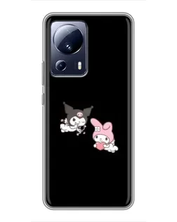 Чехол для Xiaomi 13 Lite с картинкой «My Melody и Kuromi» Чехол для Xiaomi 13 Lite с картинкой «My Melody и Kuromi»