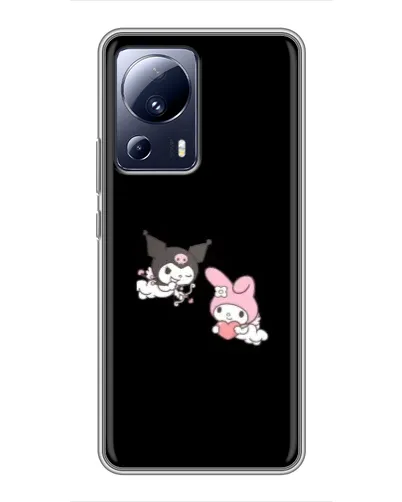 Чехол для Xiaomi 13 Lite с картинкой «My Melody и Kuromi»