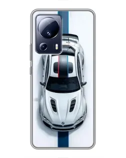 Чехол для Xiaomi 13 Lite с картинкой «Вид сверху — BMW M» Чехол для Xiaomi 13 Lite с картинкой «Вид сверху — BMW M»