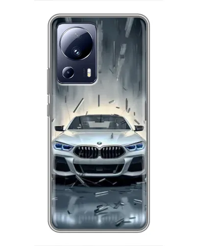 Чехол для Xiaomi 13 Lite с картинкой «BMW в свете фар»