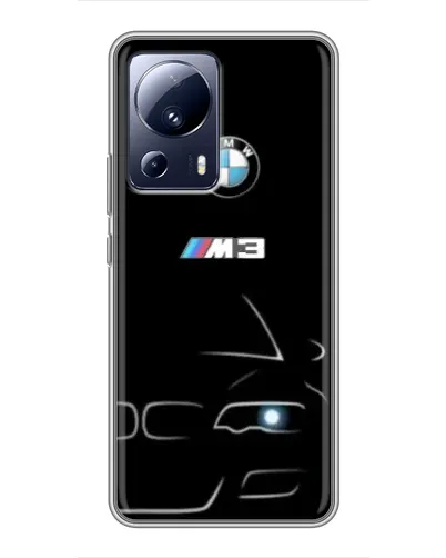 Чехол для Xiaomi 13 Lite с картинкой «Минималистичный принт BMW M3»