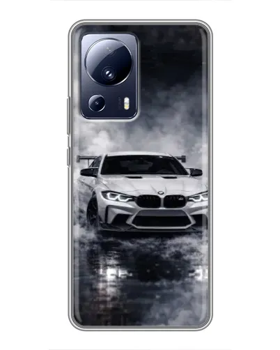 Чехол для Xiaomi 13 Lite с картинкой «BMW сквозь туман»