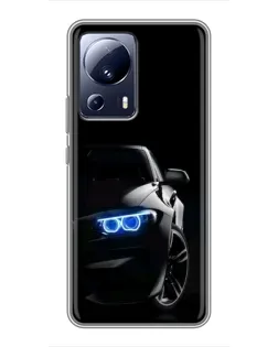 Чехол для Xiaomi 13 Lite с картинкой «BMW — ночной взгляд» Чехол для Xiaomi 13 Lite с картинкой «BMW — ночной взгляд»