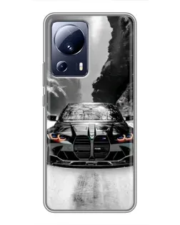 Чехол для Xiaomi 13 Lite с картинкой «BMW — акварельный дрифт» Чехол для Xiaomi 13 Lite с картинкой «BMW — акварельный дрифт»