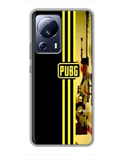 Чохол для Xiaomi 13 Lite з картинкою «PUBG — камуфляжний шолом» Чохол для Xiaomi 13 Lite з картинкою «PUBG — камуфляжний шолом»
