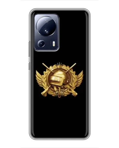 Чехол для Xiaomi 13 Lite с картинкой «PUBG — оранжевый градиент» Чехол для Xiaomi 13 Lite с картинкой «PUBG — оранжевый градиент»