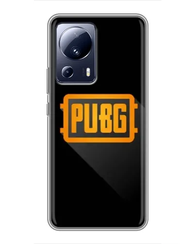 Чехол для Xiaomi 13 Lite с картинкой «PUBG — рамка лого» Чехол для Xiaomi 13 Lite с картинкой «PUBG — рамка лого»