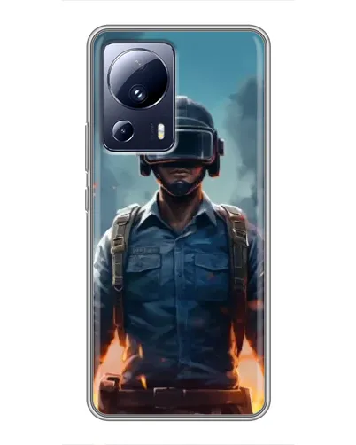 Чехол для Xiaomi 13 Lite с картинкой «PUBG — реалистичный герой» Чехол для Xiaomi 13 Lite с картинкой «PUBG — реалистичный герой»