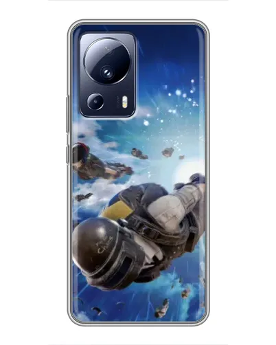 Чехол для Xiaomi 13 Lite с картинкой «Десант PUBG — прыжок» Чехол для Xiaomi 13 Lite с картинкой «Десант PUBG — прыжок»