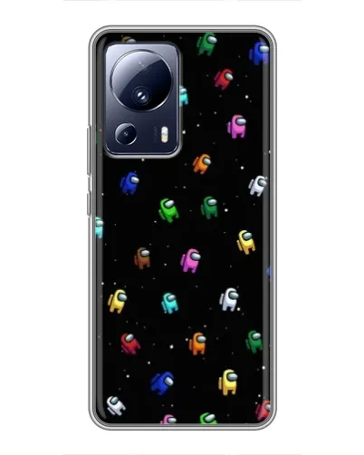 Чехол для Xiaomi 13 Lite с картинкой «Экипаж Among Us»