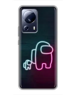 Чехол для Xiaomi 13 Lite с картинкой «Among Us неон-арт» Чехол для Xiaomi 13 Lite с картинкой «Among Us неон-арт»