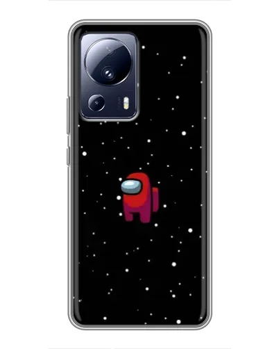 Чехол для Xiaomi 13 Lite с картинкой «Красный Among Us»