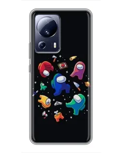 Чехол для Xiaomi 13 Lite с картинкой «Among Us космос» Чехол для Xiaomi 13 Lite с картинкой «Among Us космос»