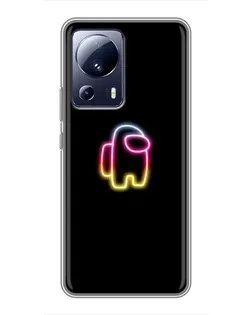 Чехол для Xiaomi 13 Lite с картинкой «Among Us градиент» Чехол для Xiaomi 13 Lite с картинкой «Among Us градиент»