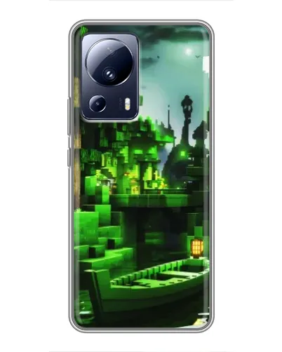 Чохол для Xiaomi 13 Lite з картинкою «Minecraft лісовий пейзаж» Чохол для Xiaomi 13 Lite з картинкою «Minecraft лісовий пейзаж»