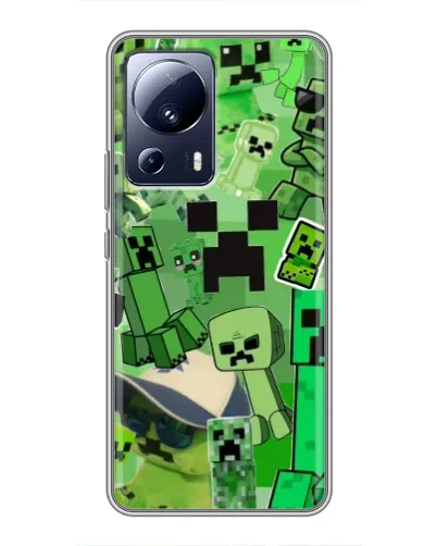 Чохол для Xiaomi 13 Lite з картинкою «Кріпери Minecraft» Чохол для Xiaomi 13 Lite з картинкою «Кріпери Minecraft»