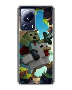 Чохол для Xiaomi 13 Lite з картинкою «Стів та гусь» Чохол для Xiaomi 13 Lite з картинкою «Стів та гусь»