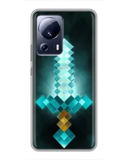 Чохол для Xiaomi 13 Lite з картинкою «Алмазний меч неон»