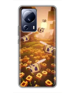 Чохол для Xiaomi 13 Lite з картинкою «Поле соняшників»