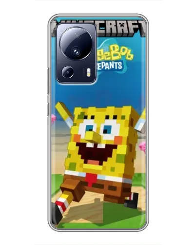 Чехол для Xiaomi 13 Lite с картинкой «Губка Боб Minecraft» Чехол для Xiaomi 13 Lite с картинкой «Губка Боб Minecraft»