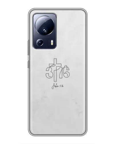 Чехол для Xiaomi 13 Lite с картинкой «Иоанна 3:16 Крест» Чехол для Xiaomi 13 Lite с картинкой «Иоанна 3:16 Крест»