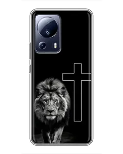 Чохол для Xiaomi 13 Lite з картинкою «Лев та Хрест» Чохол для Xiaomi 13 Lite з картинкою «Лев та Хрест»