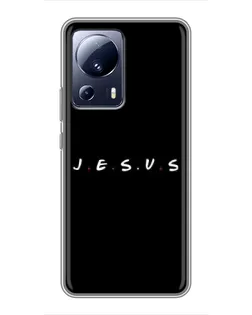 Чехол для Xiaomi 13 Lite с картинкой «Точки веры J.E.S.U.S.»