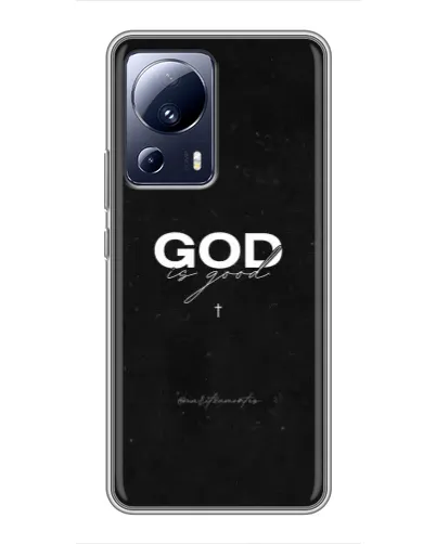 Чехол для Xiaomi 13 Lite с картинкой «GOD — Бог над всем» Чехол для Xiaomi 13 Lite с картинкой «GOD — Бог над всем»