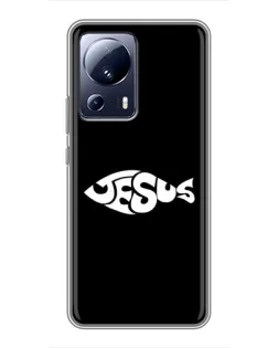 Чехол для Xiaomi 13 Lite с картинкой «Рыба Jesus»
