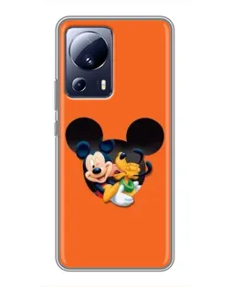 Чехол для Xiaomi 13 Lite с картинкой «Сердце Микки Минни» Чехол для Xiaomi 13 Lite с картинкой «Сердце Микки Минни»
