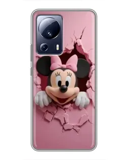 Чехол для Xiaomi 13 Lite с картинкой «Минни сквозь стену» Чехол для Xiaomi 13 Lite с картинкой «Минни сквозь стену»