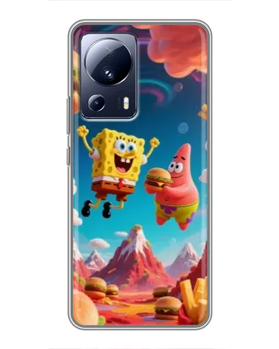Чехол для Xiaomi 13 Lite с картинкой «Космический фастфуд»