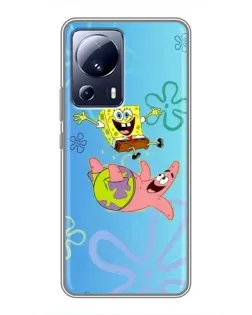 Чехол для Xiaomi 13 Lite с картинкой «Спанч Боб и Патрик» Чехол для Xiaomi 13 Lite с картинкой «Спанч Боб и Патрик»