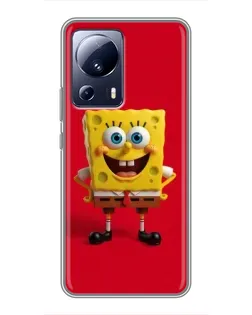 Чехол для Xiaomi 13 Lite с картинкой «Спанч Боб на красном» Чехол для Xiaomi 13 Lite с картинкой «Спанч Боб на красном»