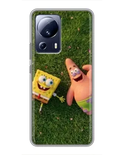 Чехол для Xiaomi 13 Lite с картинкой «Друзья на лужайке» Чехол для Xiaomi 13 Lite с картинкой «Друзья на лужайке»