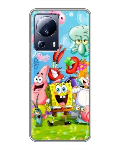 Чехол для Xiaomi 13 Lite с картинкой «Губка Боб и друзья» Чехол для Xiaomi 13 Lite с картинкой «Губка Боб и друзья»