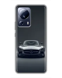 Чехол для Xiaomi 13 Lite с картинкой «Mercedes на черном» Чехол для Xiaomi 13 Lite с картинкой «Mercedes на черном»