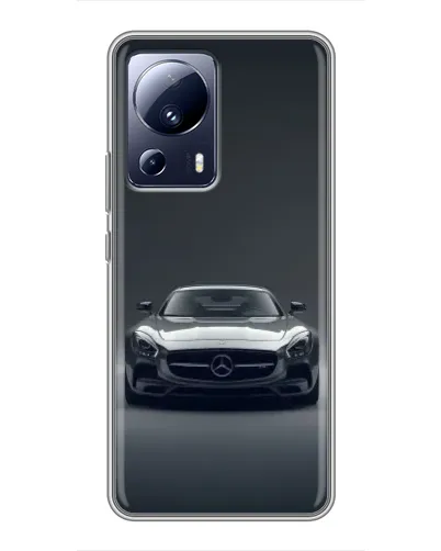 Чехол для Xiaomi 13 Lite с картинкой «Mercedes на черном»