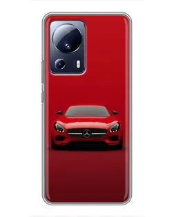 Чехол для Xiaomi 13 Lite с картинкой «Красный Mercedes AMG» Чехол для Xiaomi 13 Lite с картинкой «Красный Mercedes AMG»
