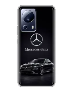 Чехол для Xiaomi 13 Lite с картинкой «Mercedes — решетка радиатора» Чехол для Xiaomi 13 Lite с картинкой «Mercedes — решетка радиатора»