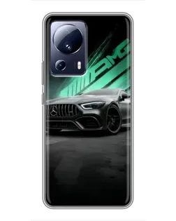 Чехол для Xiaomi 13 Lite с картинкой «Темный Mercedes AMG» Чехол для Xiaomi 13 Lite с картинкой «Темный Mercedes AMG»