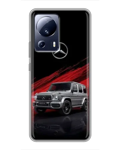 Чехол для Xiaomi 13 Lite с картинкой «Mercedes G-Class красный»