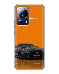 Чехол для Xiaomi 13 Lite с картинкой «Оранжевый Mercedes AMG» Чехол для Xiaomi 13 Lite с картинкой «Оранжевый Mercedes AMG»
