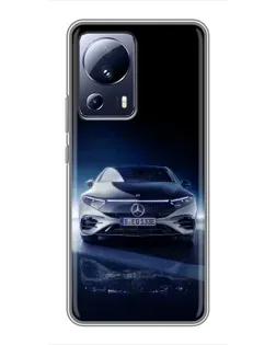 Чехол для Xiaomi 13 Lite с картинкой «Ночной Mercedes EQ» Чехол для Xiaomi 13 Lite с картинкой «Ночной Mercedes EQ»